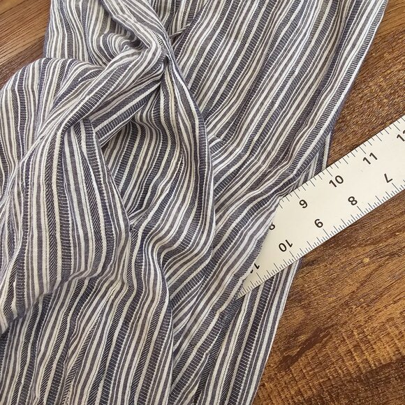 BCBGMaxAzria Charlize Striped Bell Ruffle Sleeve A-Line Mini Sun Dress XS - Picture 7 of 11